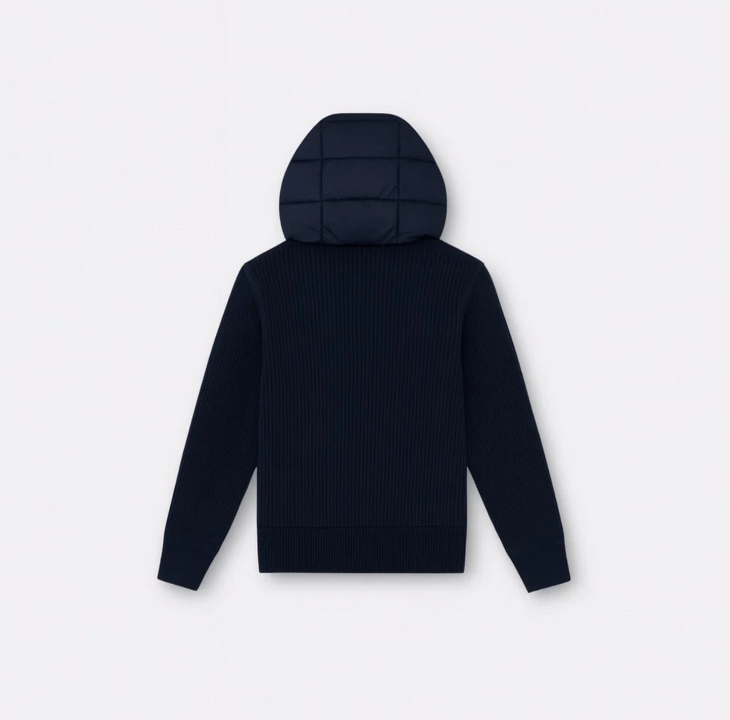 Navy hooded cardigan